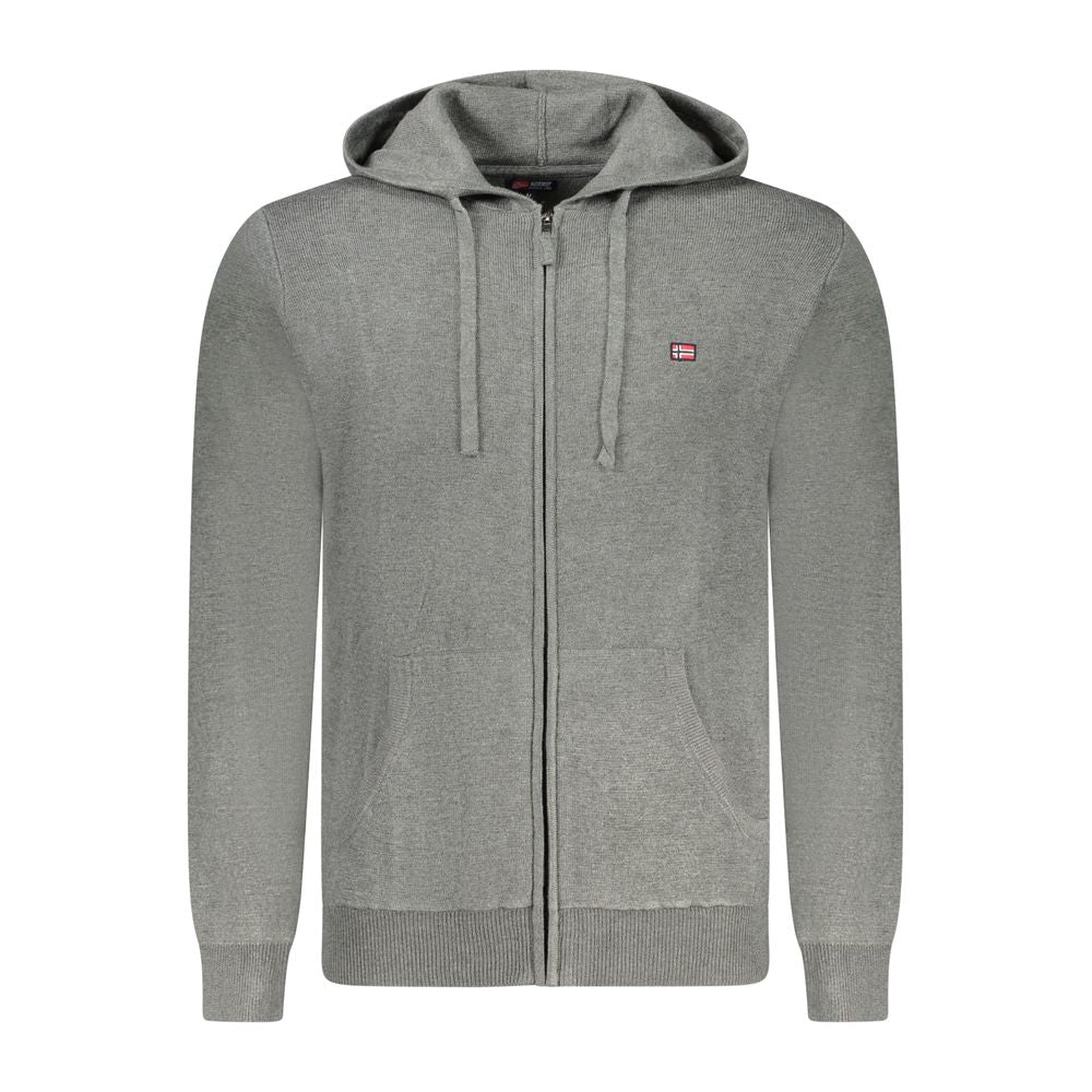 Norway 1963 Gray Polyester Men Cardigan
